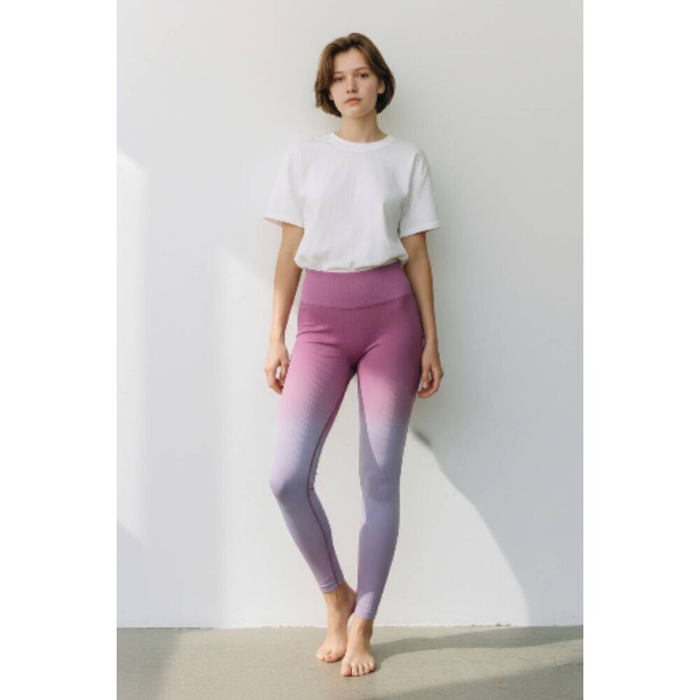 New VS Pink Active High Rise Pink/Purple Ambre Athletic pants Size L